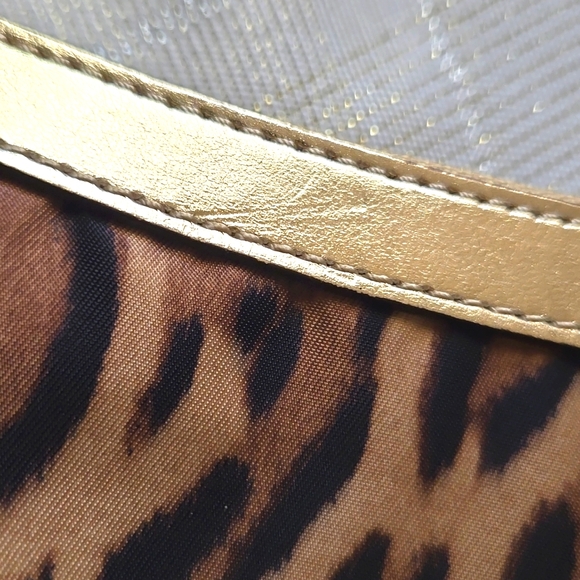 Lauren by Ralph Lauren Gold & Animal Print Wristlet - Picture 6 of 13